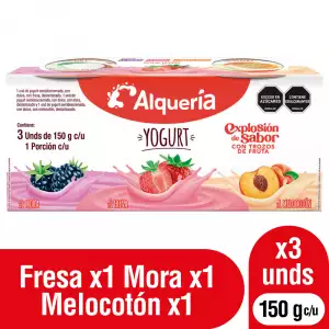 YOGURT ALQUERIA SURTIDO X150g X3u