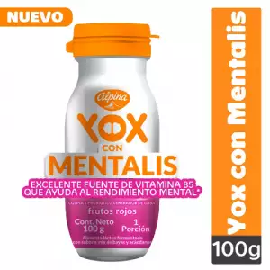 YOGURT YOX MENTALIS FRUTOS ROJOS X100g