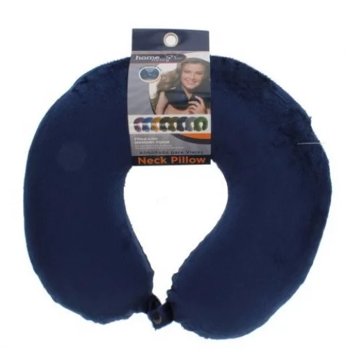 Almohada P/Cuello 30X30X9Cm Azul Marino 100%Poliester Home Living