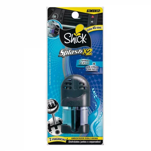 Ambientador Shick Splash X 2 Und Carro Nuevo & Colonia Fresca Simoniz