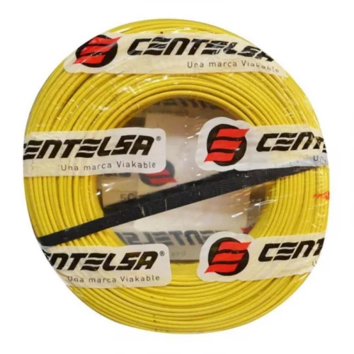 Cable Aislado # 14 7 Hilos Amarillo X 100 Mts Centelsa