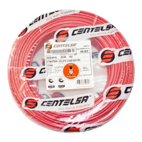 Cable Aislado # 14 7 Hilos Rojo X 100 Mts Centelsa
