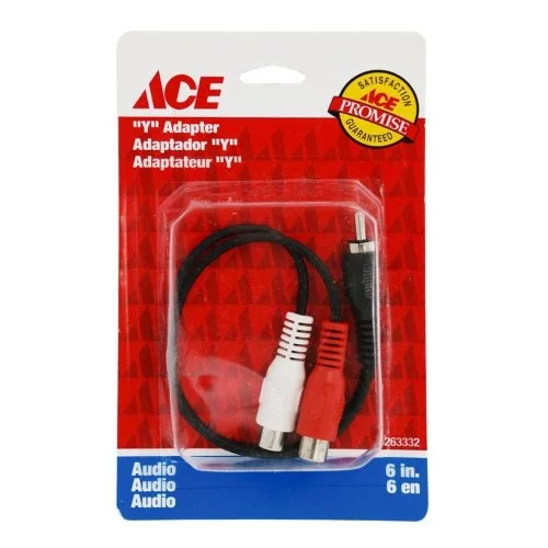 Cable En Yee Para Audio 2 Rca Jacks 6 15.24 Cms Ace