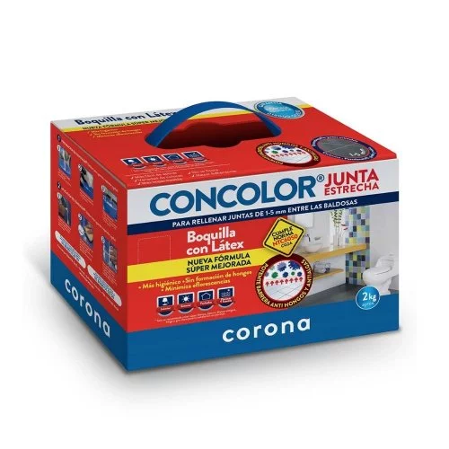 Concolor Junta Estrecha Antihongo Gris 2Kg Corona