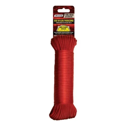 Cuerda Nylon 550 Rojo 5/32 X 50 Ft Secureline