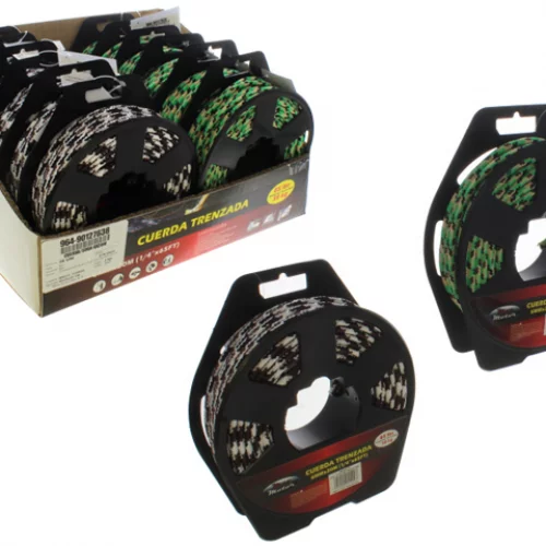Cuerda/Soga 6x20m Verde/Chocolate/Plateadoblanco/Verde/Negro  Max Motor