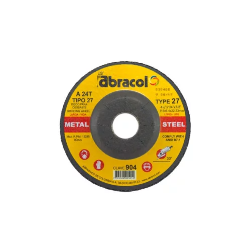 Disco Desbaste 4 1/2X1/4X7/8 (904) Abracol
