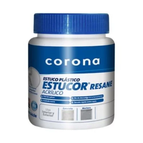 Estucor Estuco Plastico Blanco Resane 1/16 Corona