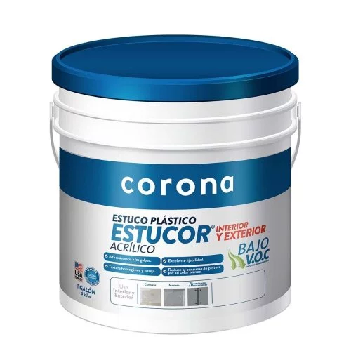 Estucor Estuco Plastico Blanco X 6Kg 1Gl Corona