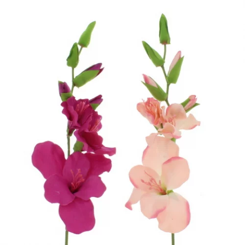 Flor Artificial 65cm Coralfucsia 50%Tela 40% Pe10% Hierro Decore
