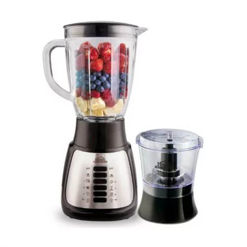 Licuadora Silver Vaso Vidrio Con Picatodo Hebl-1055N