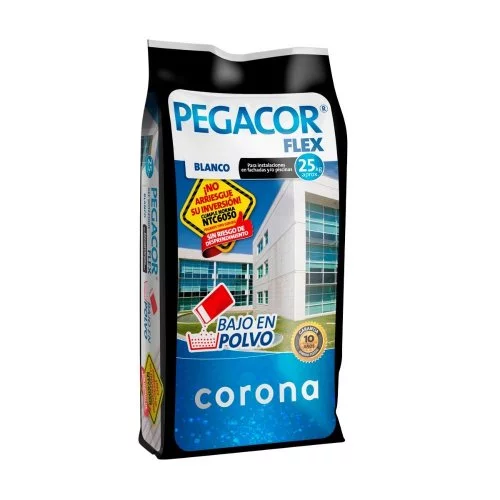 Pegacor Flex Blanco 25Kg Corona