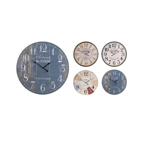 Reloj De Pared 60Cm Mdf Diseños Surtidos Koopman