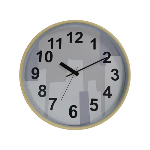 Reloj Pared C/Bat 1 30X30X4Cm Blanco Negro Concepts