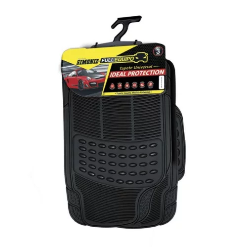 Tapete Auto Pvc 3Pz Negro Simoniz