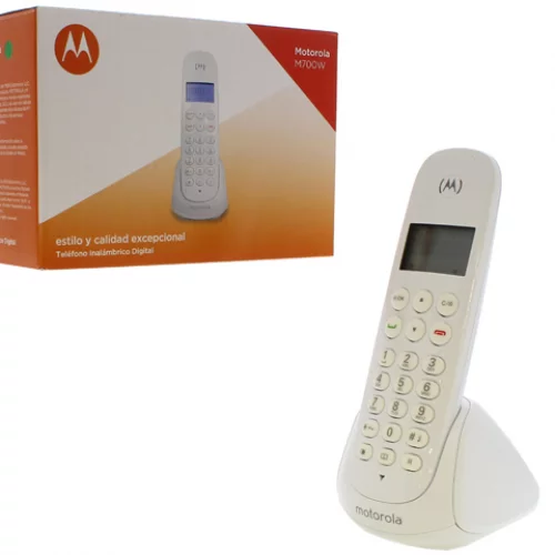 Telefono Inalambrico Motorola 110/220v Blanco 100%Abs Motorola