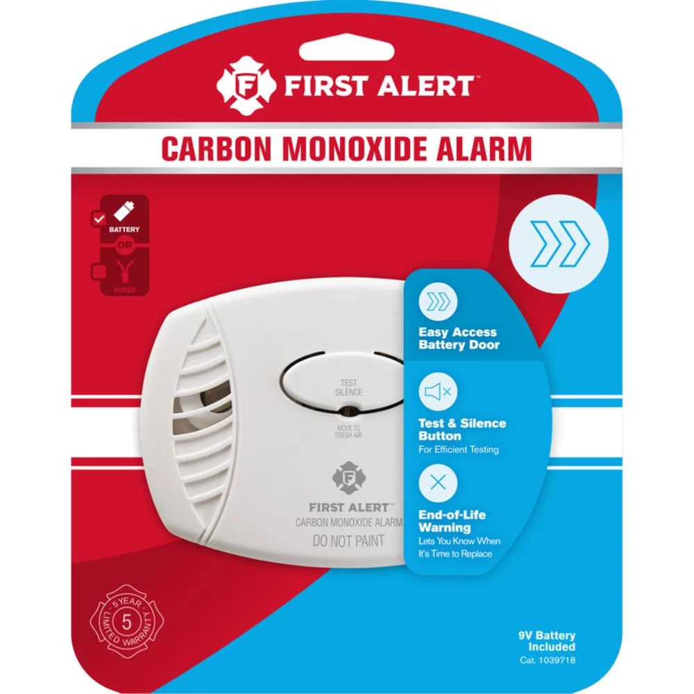 Detector de monóxido de carbono, detectores de alarma de monóxido de  carbono reemplazables con pantalla digital y luces LED, dispositivo de  alarma de