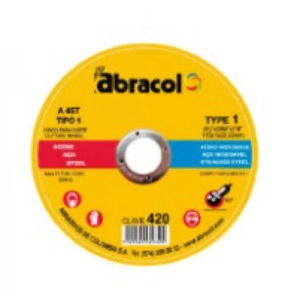 Disco Corte Fino 4.1/2X3/64X7/8 (420) Abracol