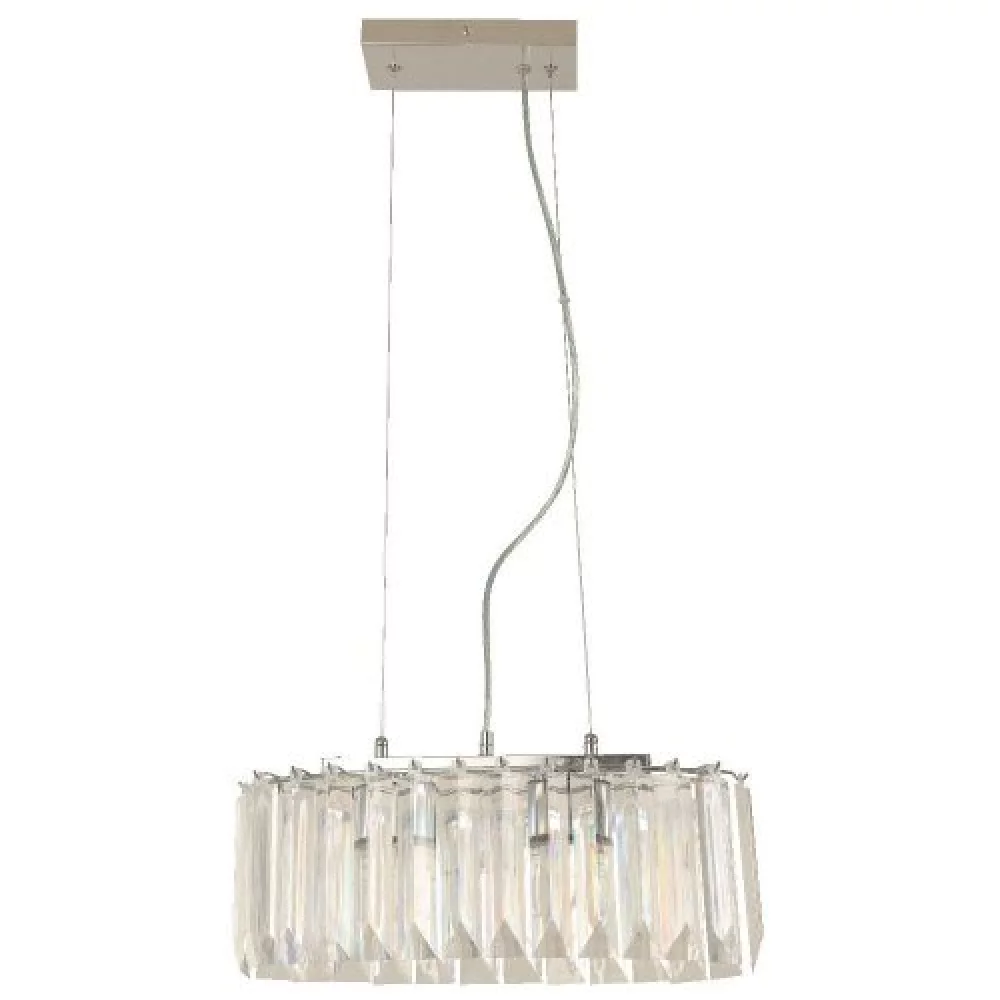 Lamp. Techo Cromo 2L E27 60W