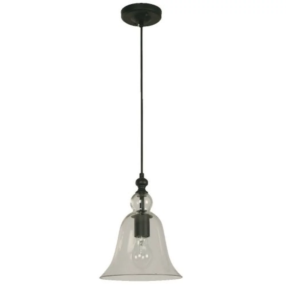 Lamp. Techo Negro 1L E27 60W 3