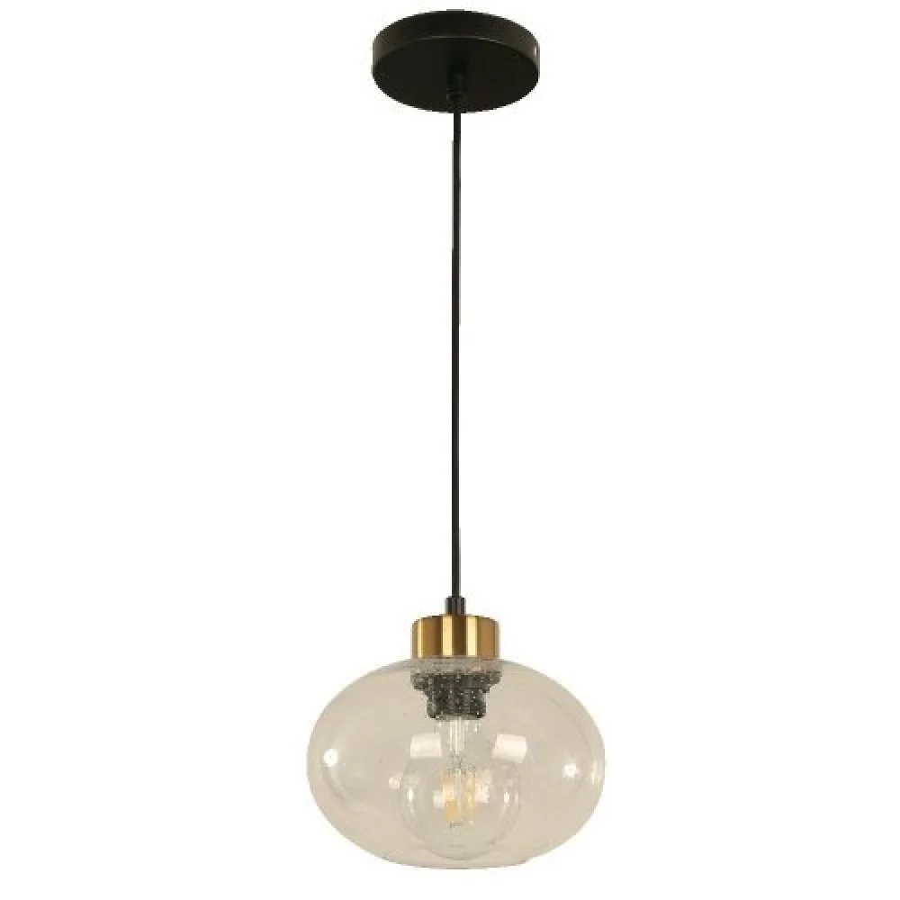 Lamp. Techo Negro 1L E27 60W 4