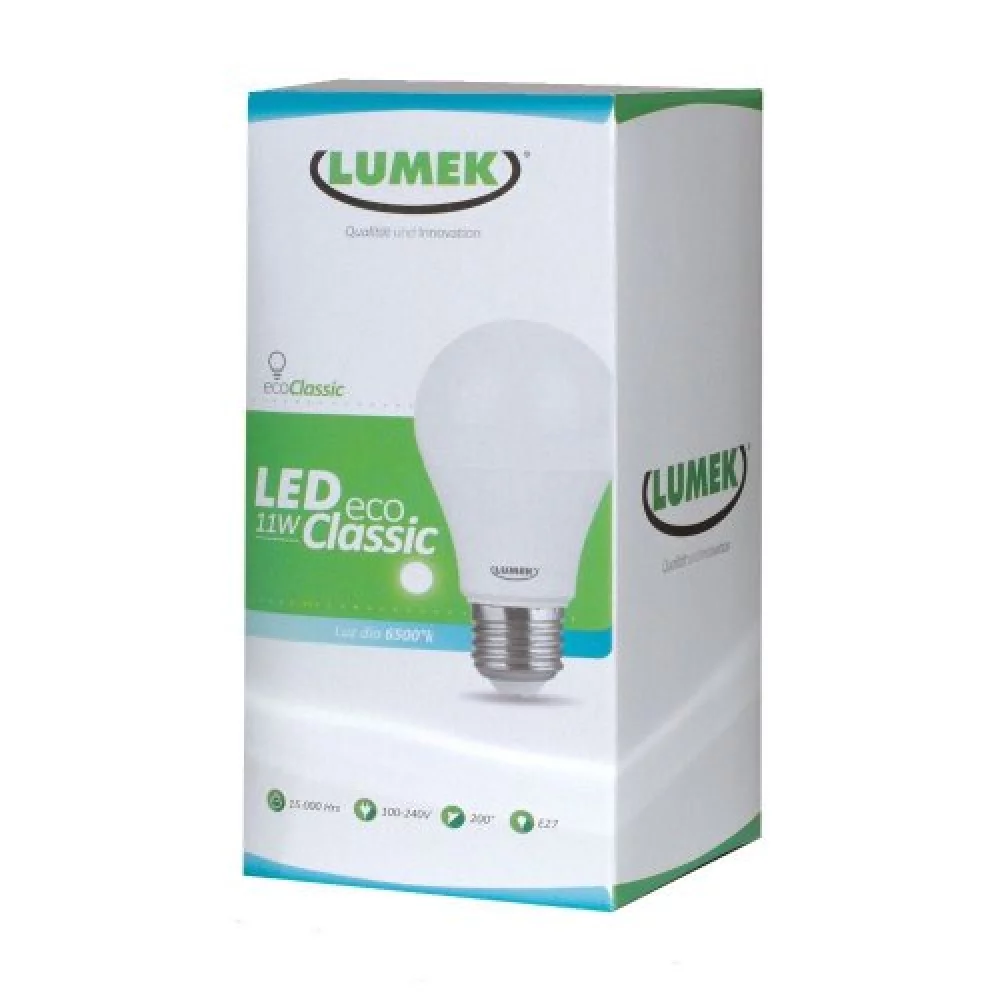 Led Eco Classic 11W 6500K 100-240V E27 Ue (50)