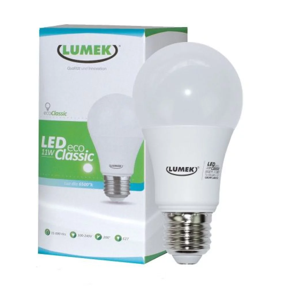 Led Eco Classic 11W 6500K 100-240V E27 Ue (50)