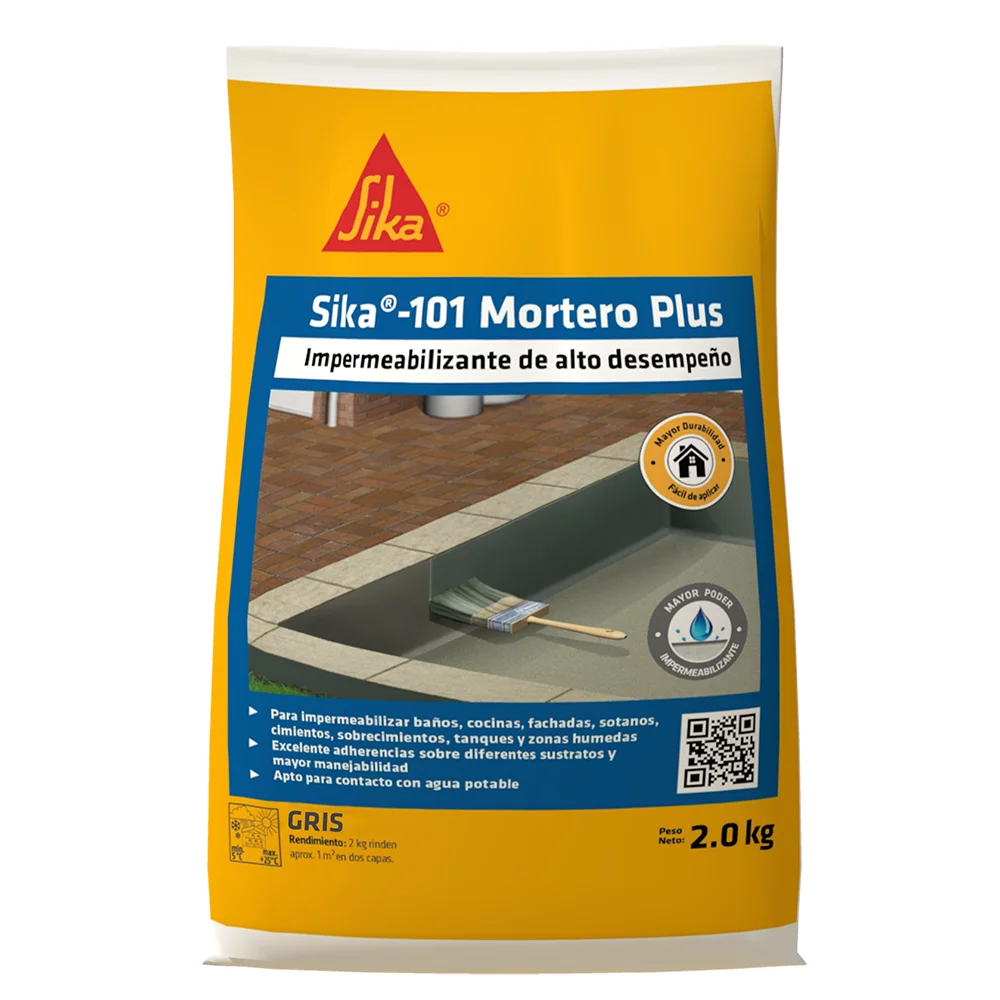 Sika 101 Mortero Plus Gris X 2 Kg