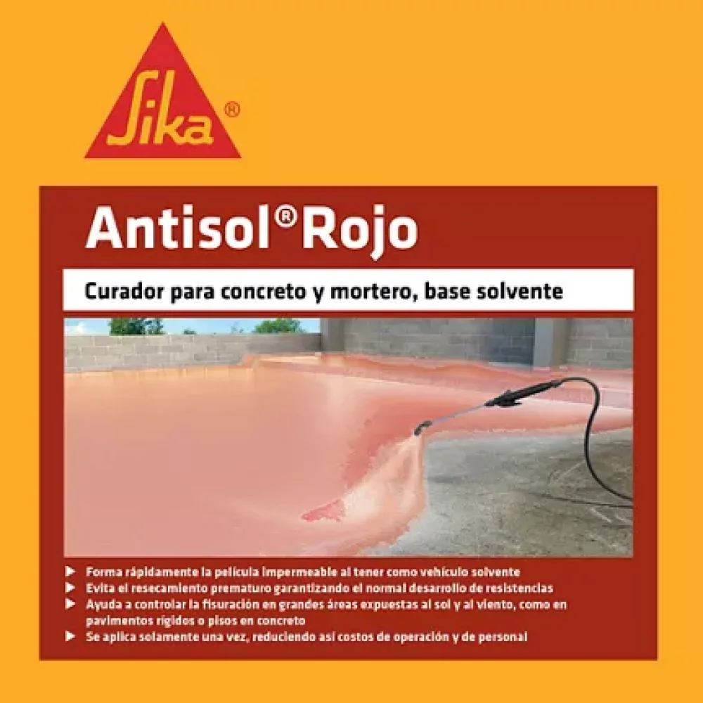 Sika Antisol Rojo X 16 Kg