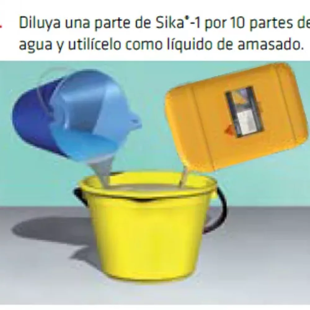 Sika1 X 20 Kg Liquido Aditivo para Morteros