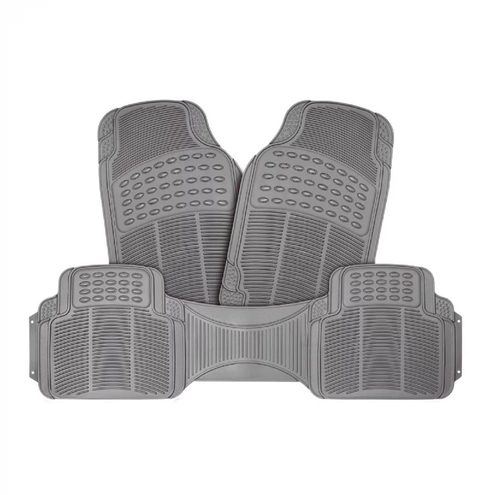 Tapete Auto Pvc 3Pz Gris Simoniz