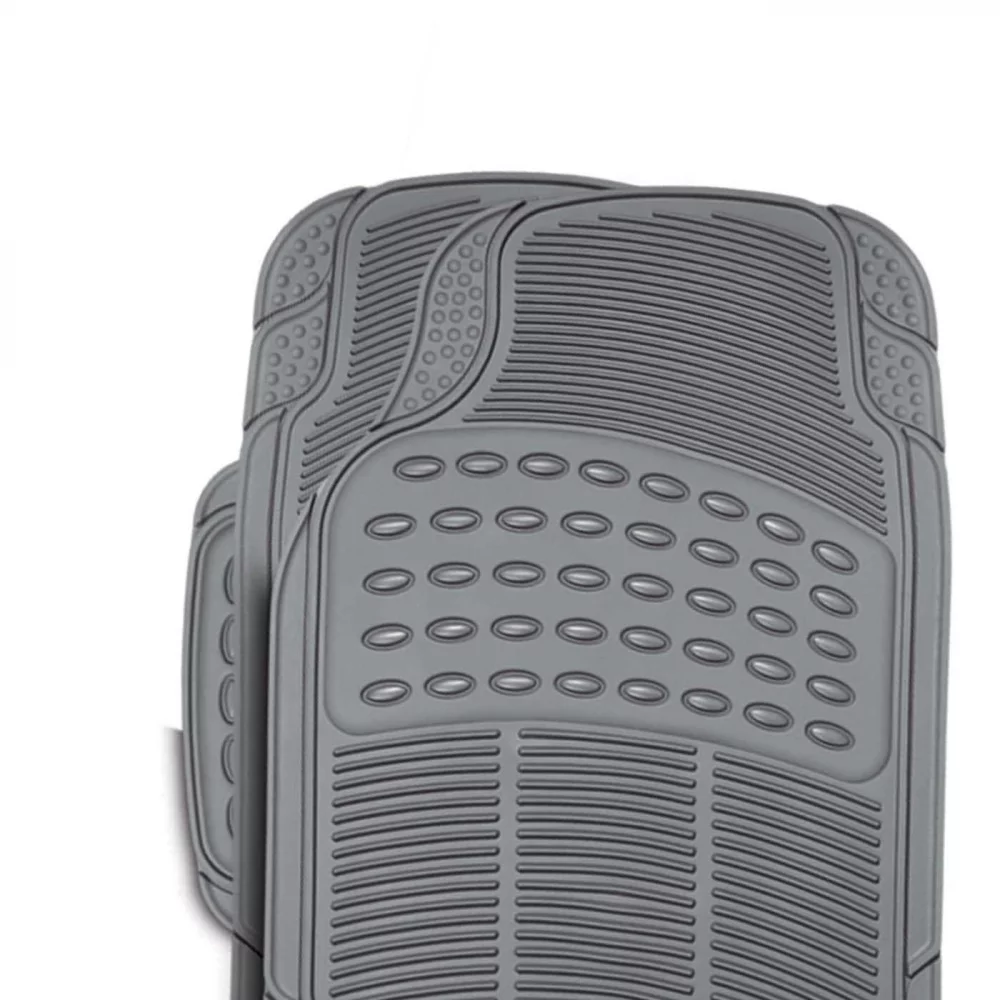 Tapete Auto Pvc 3Pz Gris Simoniz