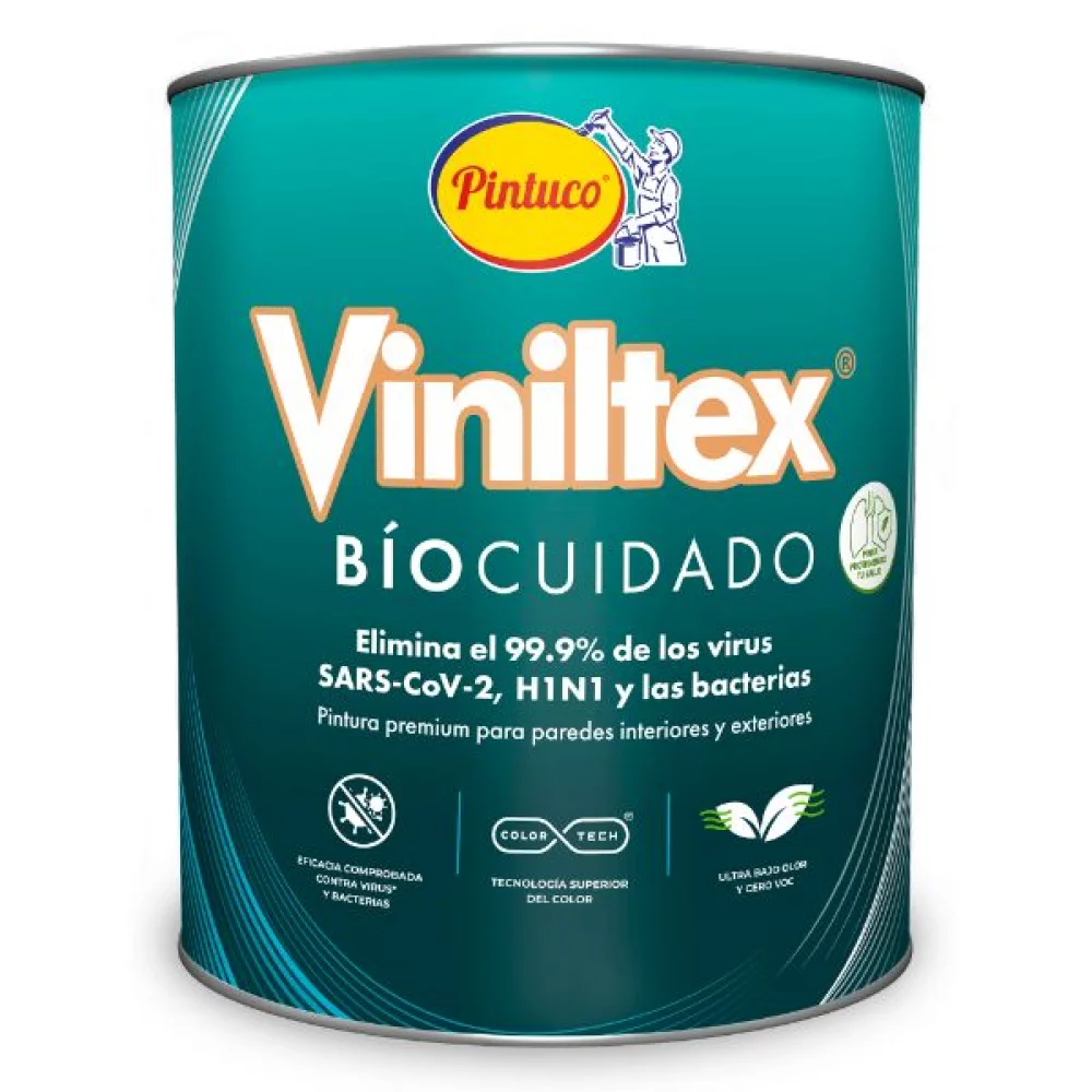 Viniltex Biocuidado Blanco 1901 Gl