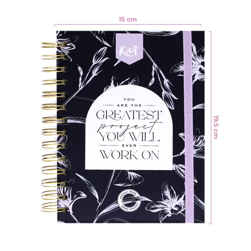 Agenda Diaria Kiut 2026 Black And White