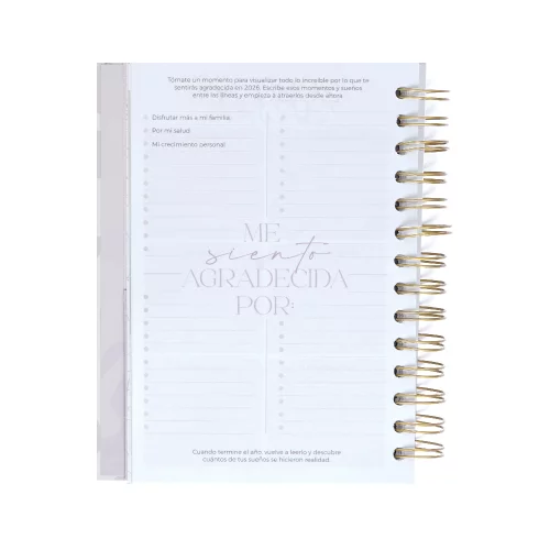 Agenda Diaria Kiut 2026 Black And White