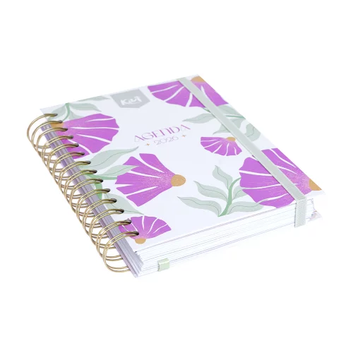 Agenda Diaria Kiut 2026 Flowers