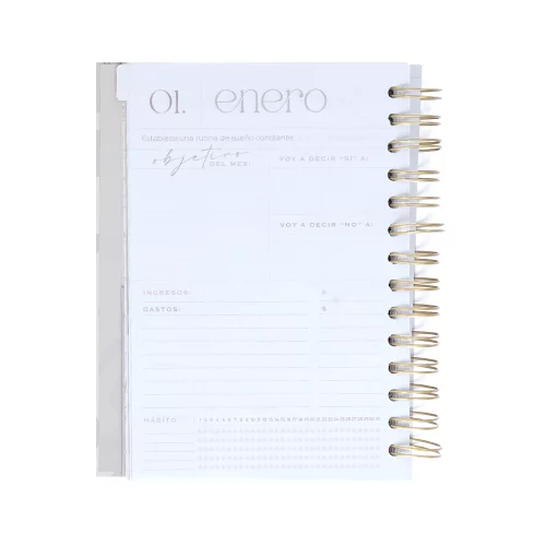 Agenda Diaria Kiut 2026 Flowers