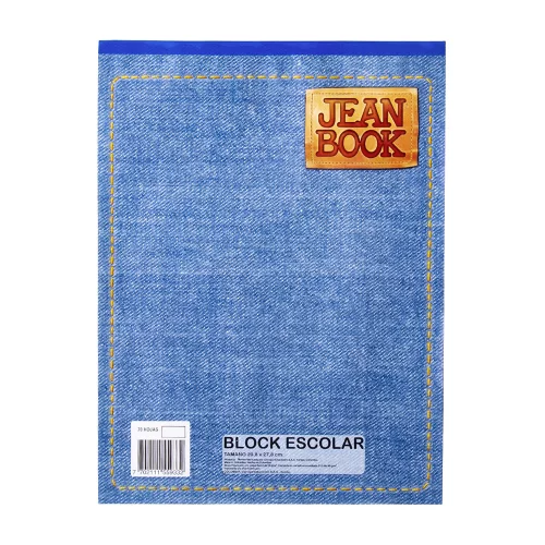 Block Carta Cuadriculado Jean Book Clasico Claro