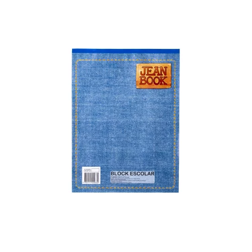 Block Jean Book Carta Sin Raya