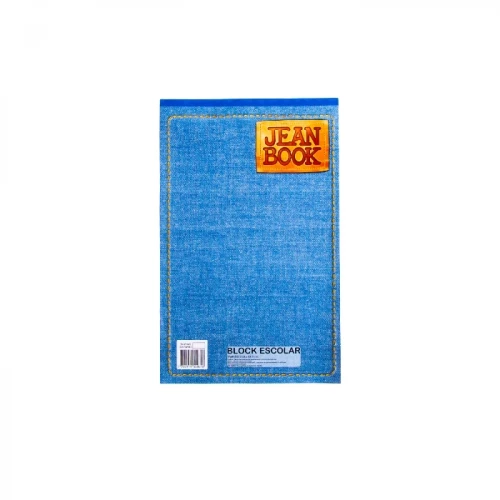 Block Jean Book Oficio Sin Raya