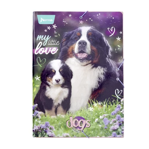 Carpeta Escolar Carton Dogs - Little Love