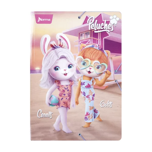 Carpeta Escolar Carton Peluches - Tarde Playa