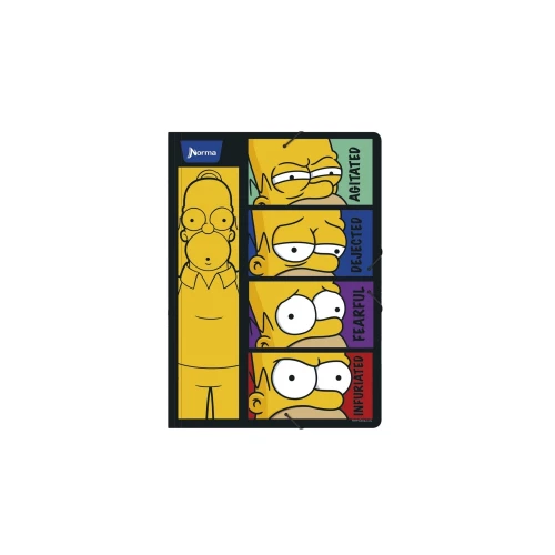 Carpeta Escolar Plastica The Simpsons  1