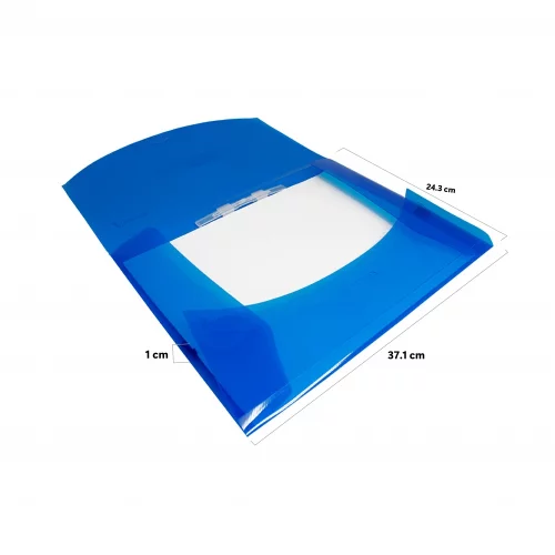 Carpeta Plastica De Seguridad Carta Azul
