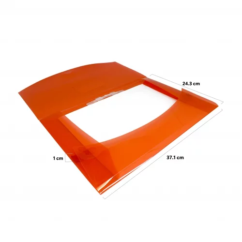 Carpeta Plastica De Seguridad Oficio Roja