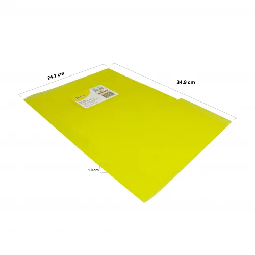 Carpeta Plastica Legajadora Oficio Amarillo