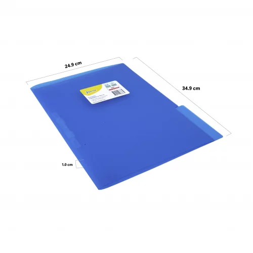 Carpeta Plastica Legajadora Oficio Azul