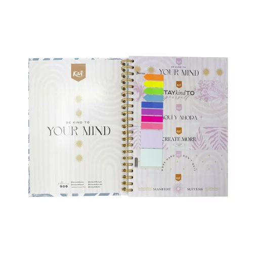 Cuaderno Argollado Durabook Platino Grande Kiut 175 Hojas 7 Materias Cuadriculado  Create More