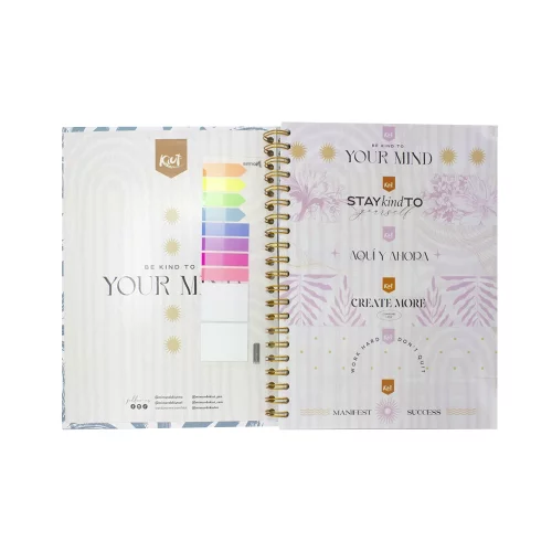 Cuaderno Argollado Durabook Platino Grande Kiut 175 Hojas 7 Materias Cuadriculado  Create More