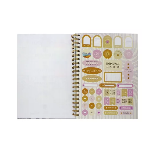 Cuaderno Argollado Durabook Platino Grande Kiut 175 Hojas 7 Materias Cuadriculado  Create More